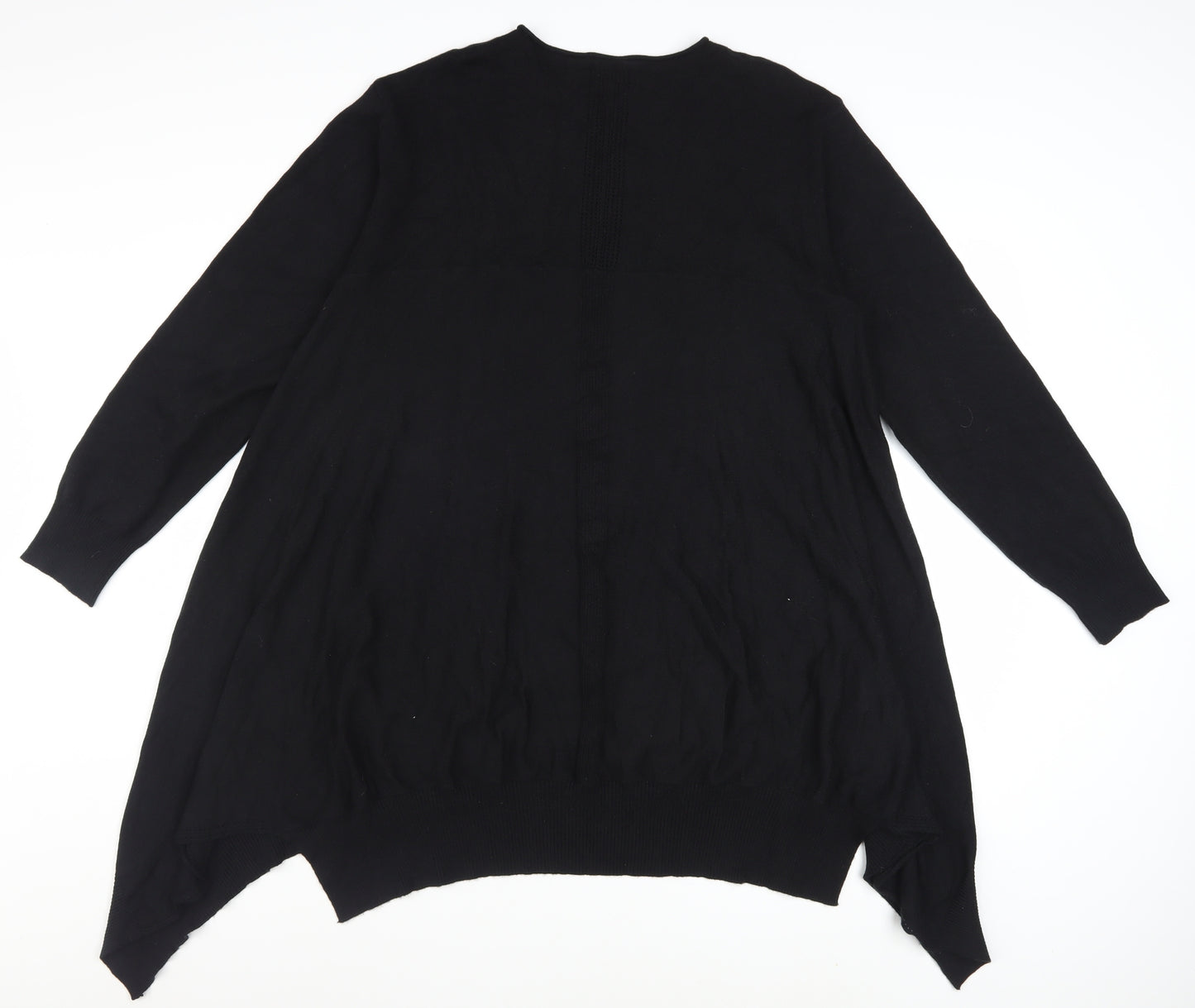 Roman Women’s Black Size 16 Tunic Jumper with Button Detail
