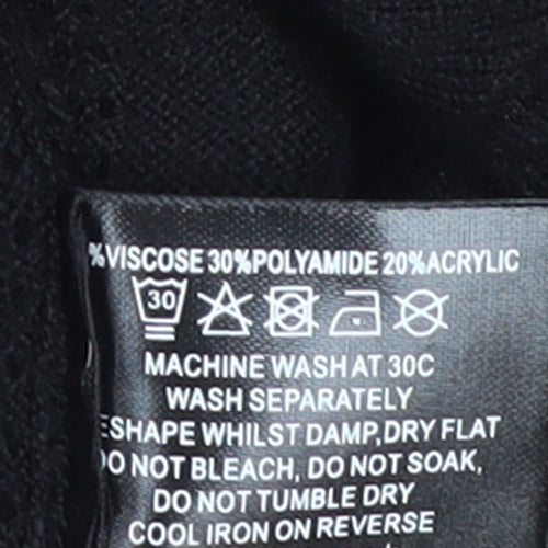 Roman Women’s Black Size 16 Tunic Jumper with Button Detail
