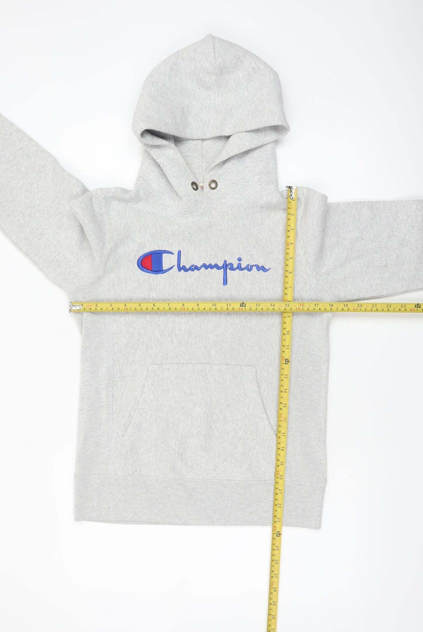 Champion Women's Grey Pullover Hoodie Medium Reverse Weave