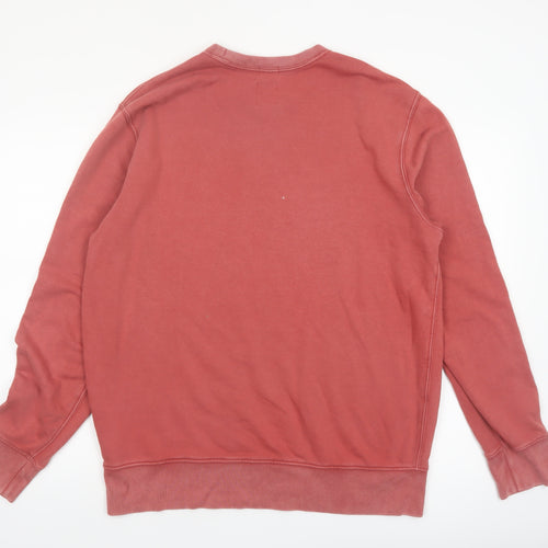 GAP Men's Red Cotton Crew Neck Pullover Sweatshirt Size L