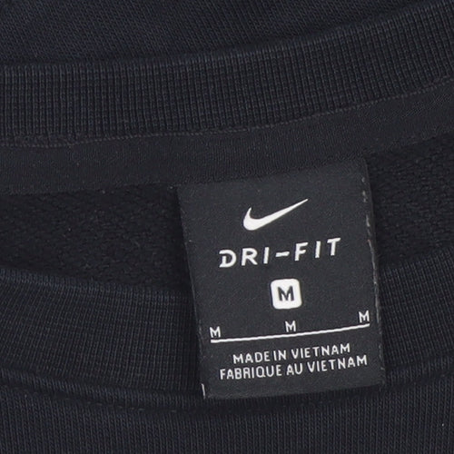 Nike Womens Black Dri-Fit Crew Neck Pullover Sweatshirt M