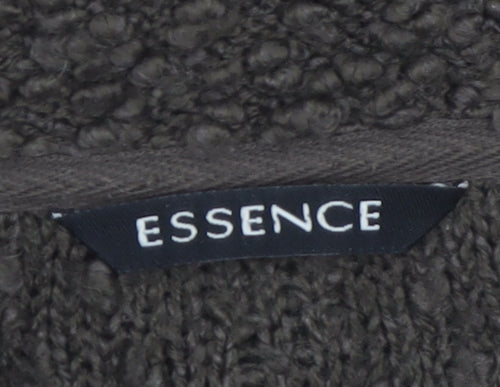 Essence Women's Brown Longline Fringed Knit Cardigan Size 20