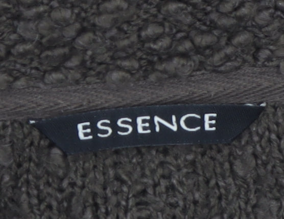 Essence Women's Brown Longline Fringed Knit Cardigan Size 20