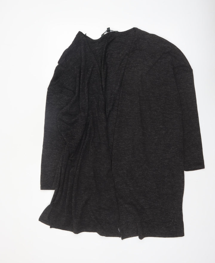 Bonmarché Women's Black Size 22 Long Sleeve Open Cardigan