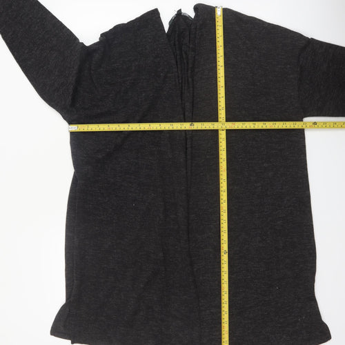Bonmarché Women's Black Size 22 Long Sleeve Open Cardigan