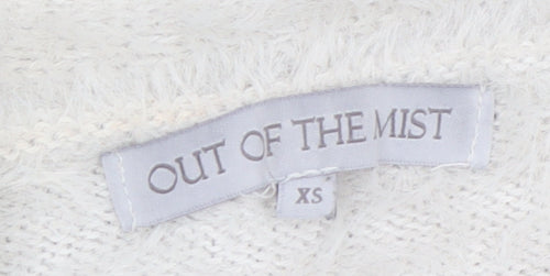 Out of the Mist Women’s Ivory Long Sleeve V-Neck Knit Cardigan XS