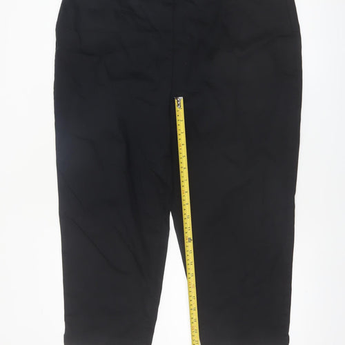 Marks and Spencer Women’s Black Capri Trousers Size 18 Cotton Blend