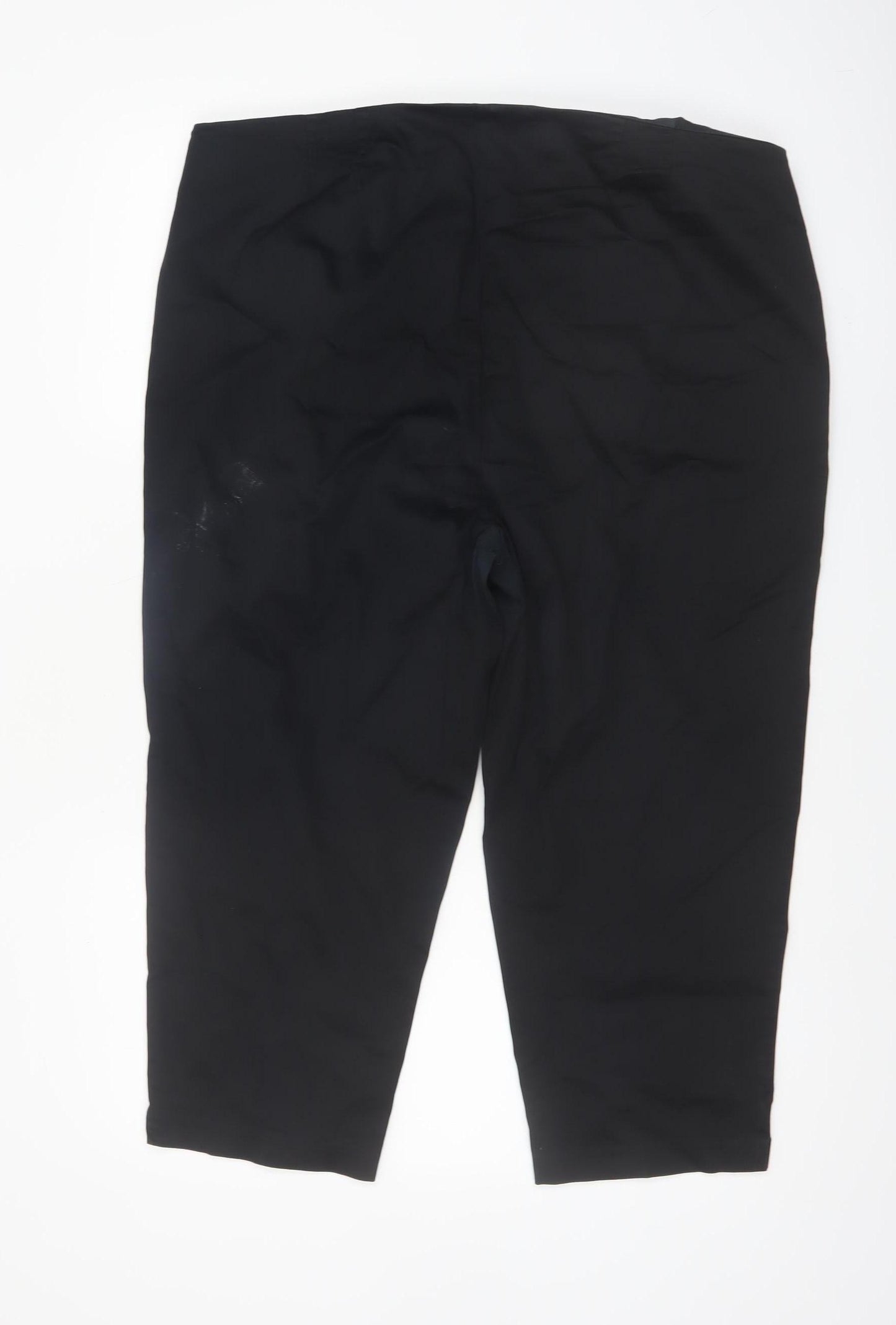 Marks and Spencer Women’s Black Capri Trousers Size 18 Cotton Blend