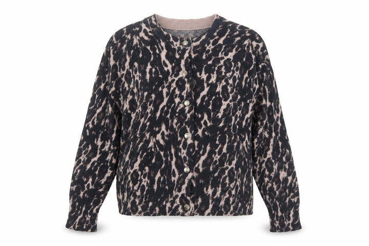 Nutmeg Women's Multicoloured Animal Print Cardigan Size 14