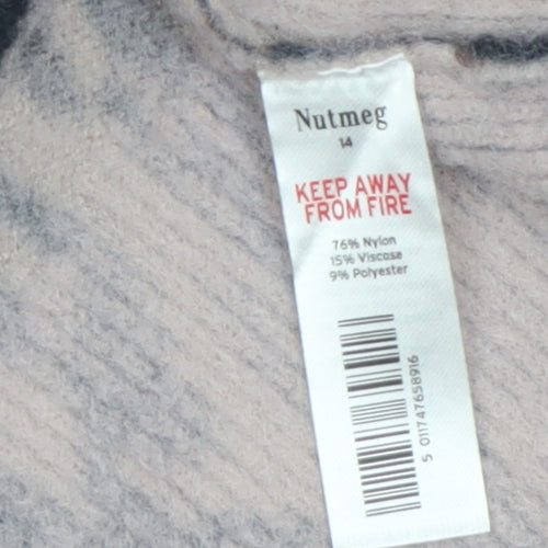 Nutmeg Women's Multicoloured Animal Print Cardigan Size 14