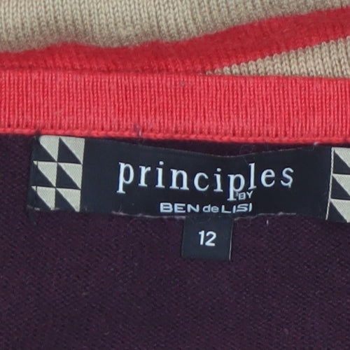 Principles by Ben de Lisi Women's Multicoloured Stripe Jumper Size 12