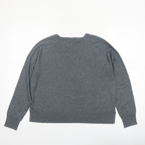 ZARA Womens Grey Long Sleeve Knit Pullover Jumper Size S