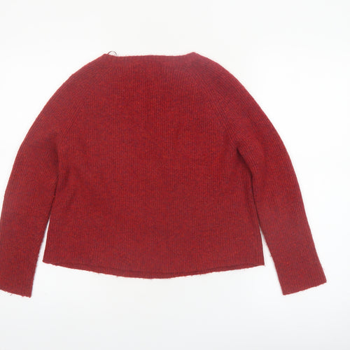 Louche Women's Red Embroidered Bee Knit Jumper Size 10