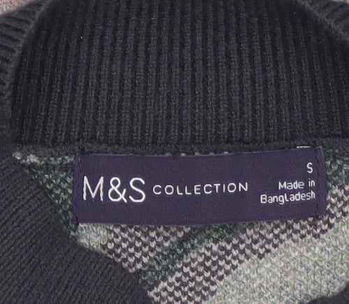 Marks and Spencer Women's Green Animal Print Pullover Jumper Size S