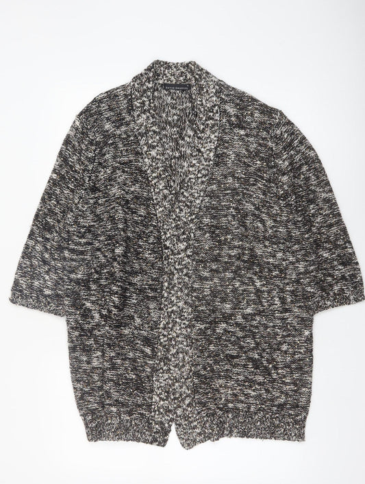 David Emanuel Women's Multicoloured XL Chunky Knit Open Cardigan