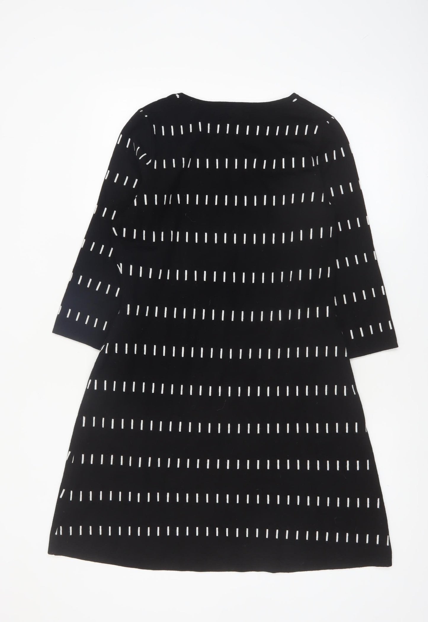 Bravissimo Women’s Black White Shift Dress Size 14 Viscose Stretch