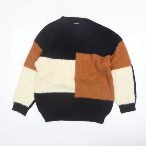 Roman Womens Multicoloured Crew Neck Pullover Jumper Size 12