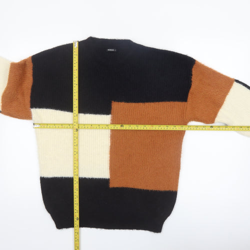 Roman Womens Multicoloured Crew Neck Pullover Jumper Size 12