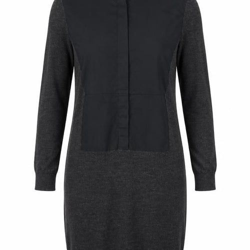 COS Women’s Black XS Wool Blend Long Sleeve Shift Dress