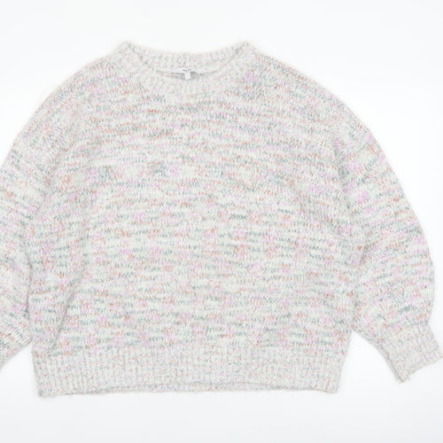 Next Womens Multicoloured L Chunky Knit Relaxed Pullover Jumper