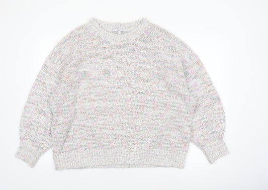 Next Womens Multicoloured L Chunky Knit Relaxed Pullover Jumper