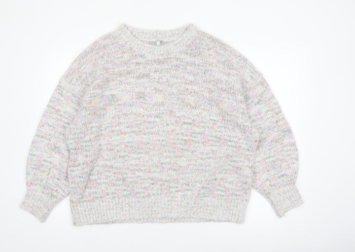 Next Womens Multicoloured L Chunky Knit Relaxed Pullover Jumper