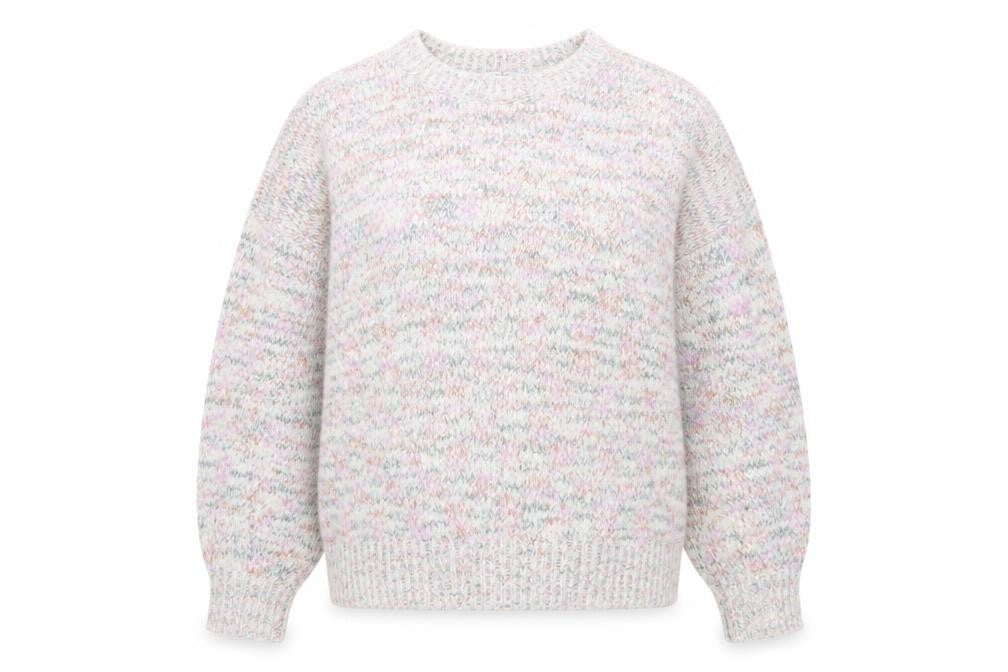 Front view of Next women’s multicoloured l chunky knit relaxed jumper