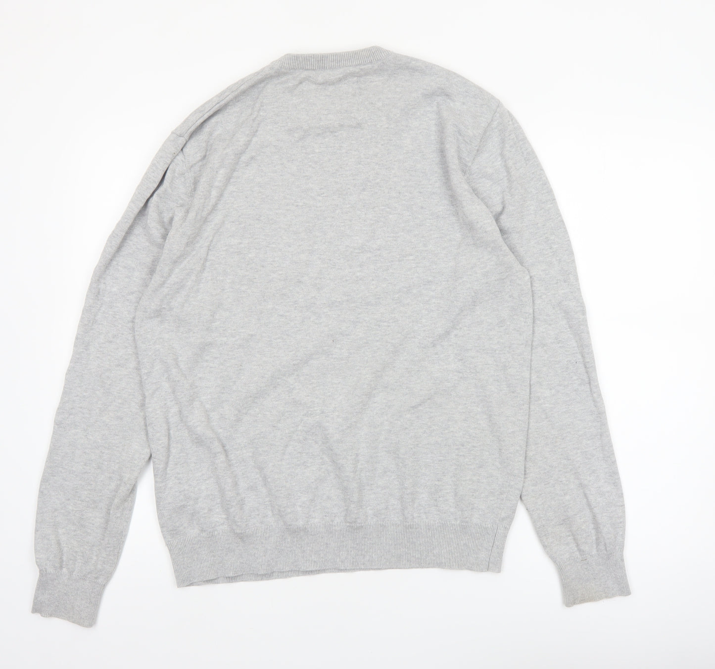 Jack Wills Men's Grey Cotton Crew Neck Pullover Jumper Size L