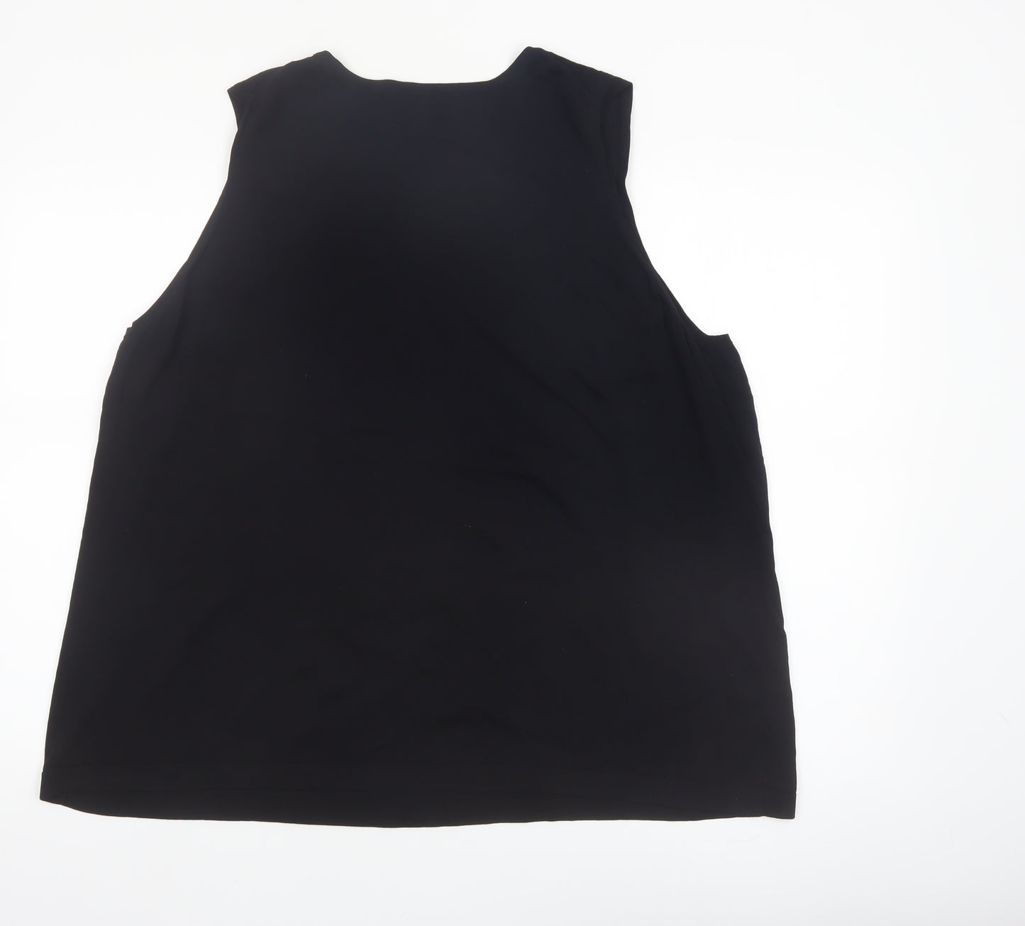 Dialogue Women's Black Plus Size 2X Sleeveless Stretch Tank Top