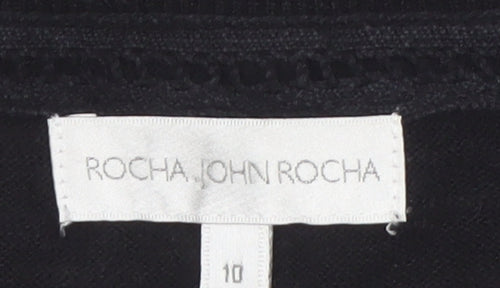 Rocha John Rocha Women’s Black Beaded Sequin Cardigan Size 10