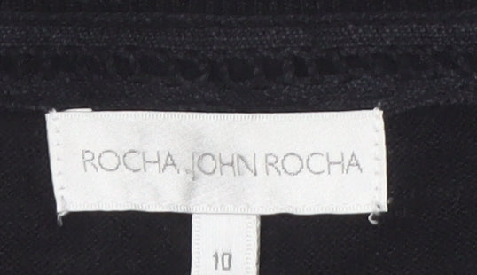 Rocha John Rocha Women’s Black Beaded Sequin Cardigan Size 10