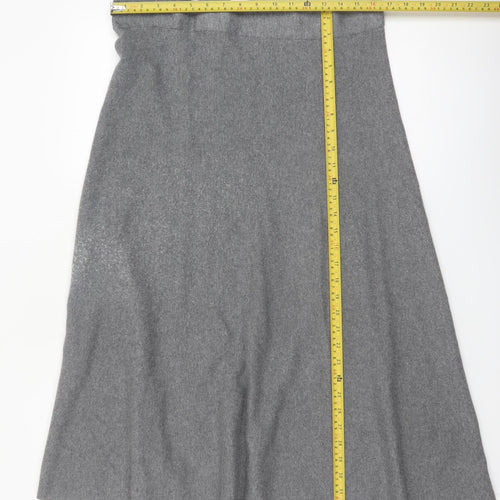 Marks and Spencer Women’s Grey A-Line Knit Midi Skirt Size 18