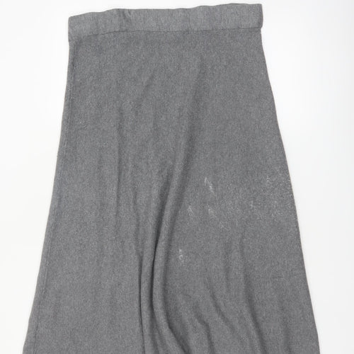 Marks and Spencer Women’s Grey A-Line Knit Midi Skirt Size 18