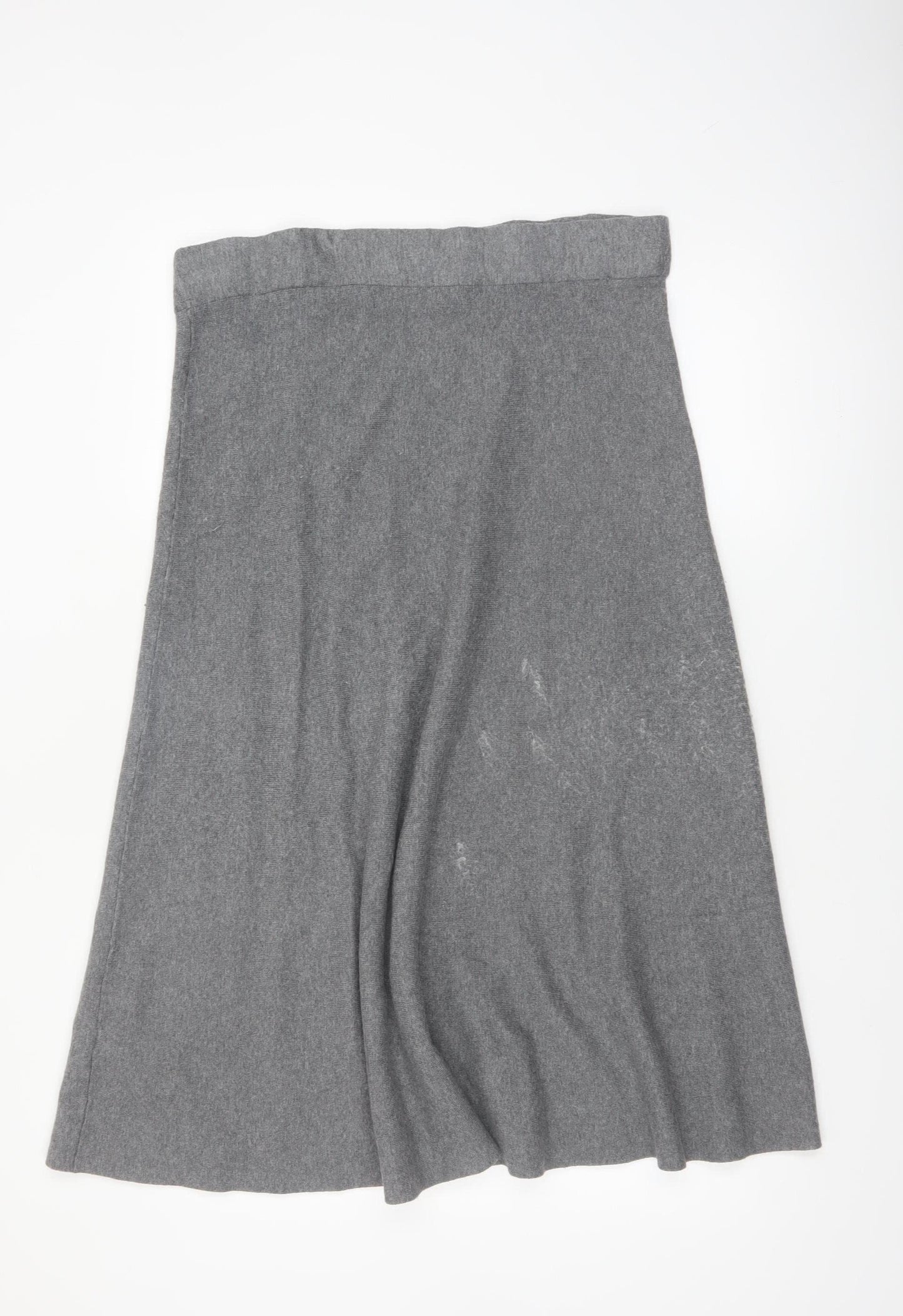 Marks and Spencer Women’s Grey A-Line Knit Midi Skirt Size 18