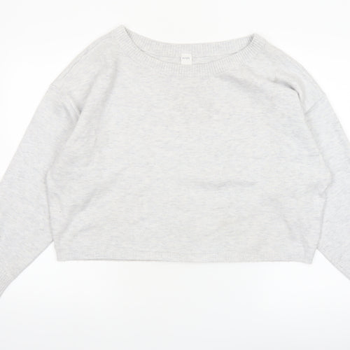 Gilly Hicks Women’s Grey Knit Crew Neck Pullover Jumper Medium