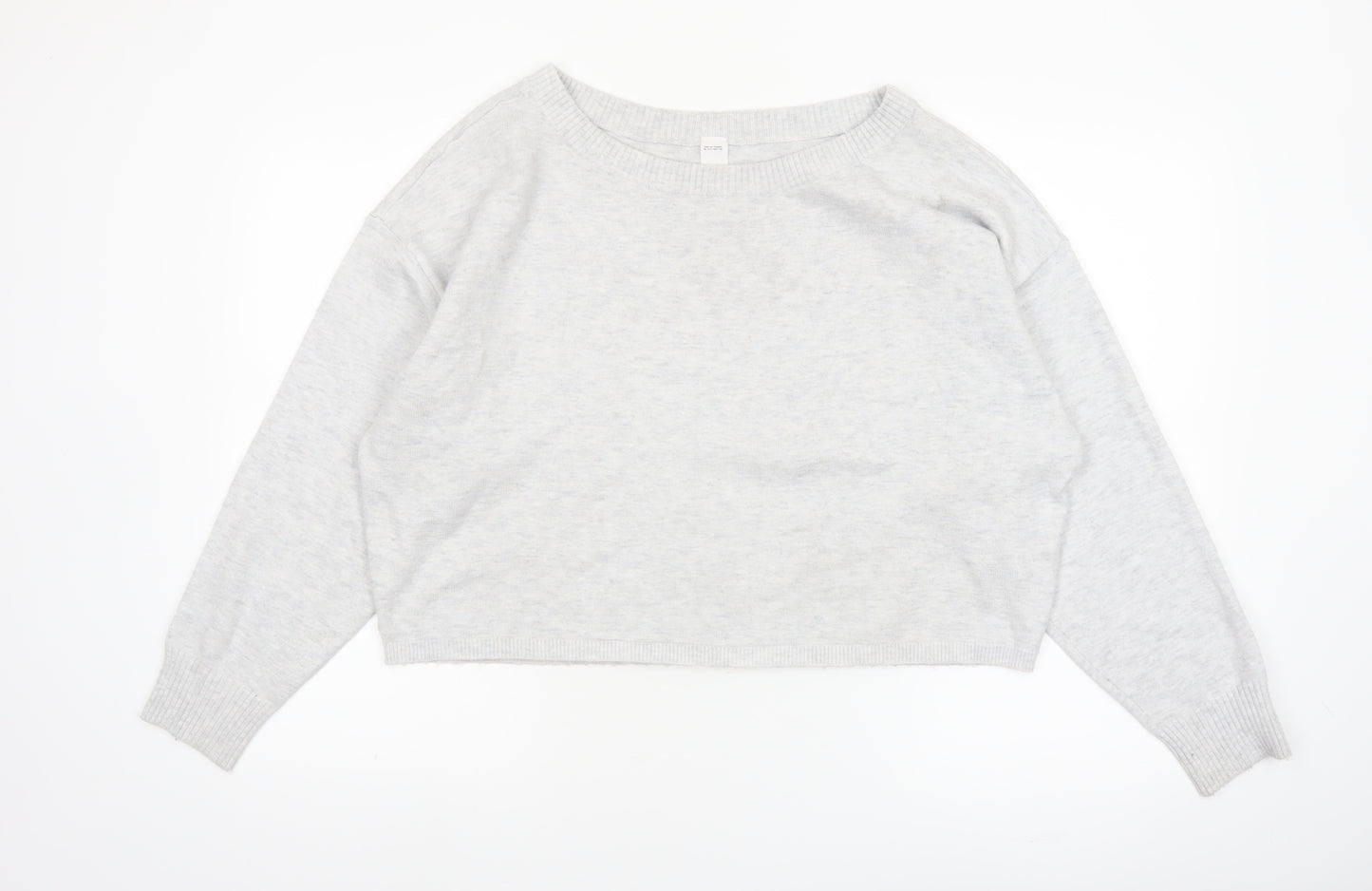 Gilly Hicks Women’s Grey Knit Crew Neck Pullover Jumper Medium