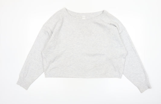 Gilly Hicks Women’s Grey Knit Crew Neck Pullover Jumper Medium
