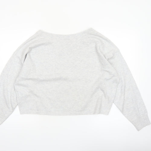 Gilly Hicks Women’s Grey Knit Crew Neck Pullover Jumper Medium