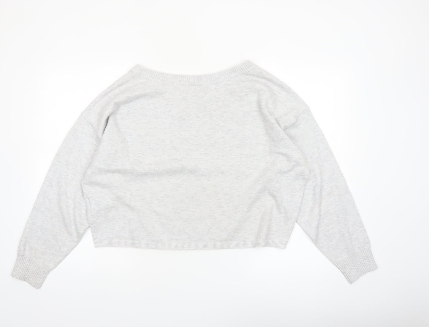 Gilly Hicks Women’s Grey Knit Crew Neck Pullover Jumper Medium