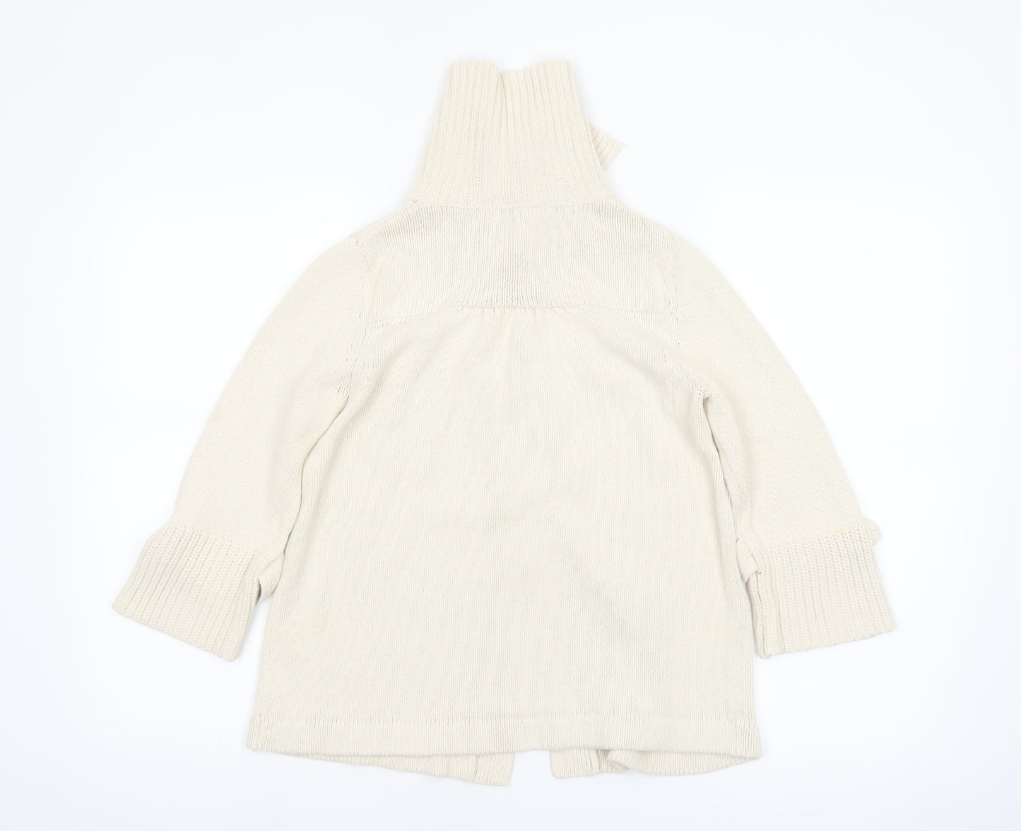 Marks and Spencer Women’s Beige Collared Cardigan UK 12 Knit