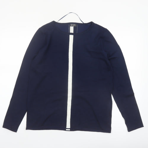 Barbara Lebek Women’s Blue Knit Pullover Jumper Size 12