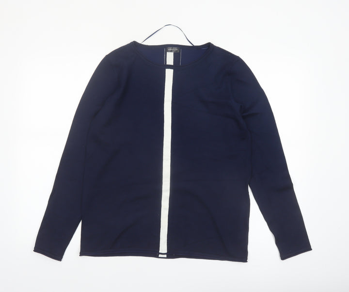 Barbara Lebek Women’s Blue Knit Pullover Jumper Size 12