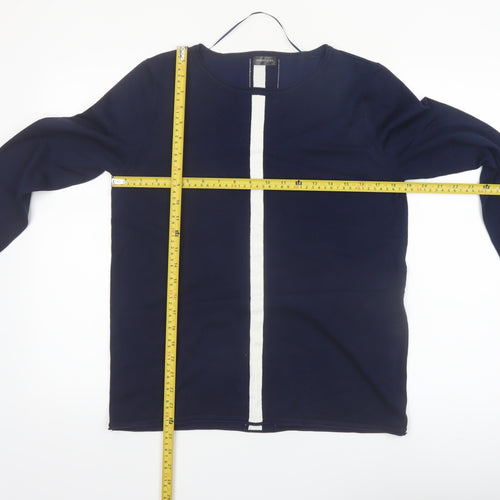 Barbara Lebek Women’s Blue Knit Pullover Jumper Size 12