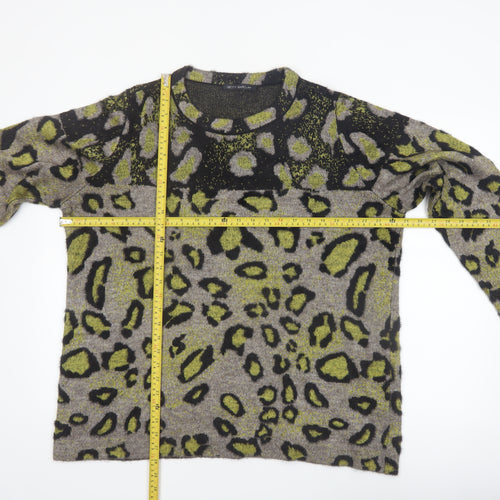 Betty Barclay Women's Multicoloured Leopard Knit Jumper Size 18