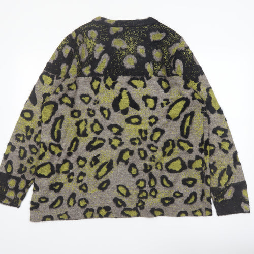 Betty Barclay Women's Multicoloured Leopard Knit Jumper Size 18