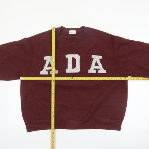 Adanola Womens Red S Crew Neck Pullover Jumper