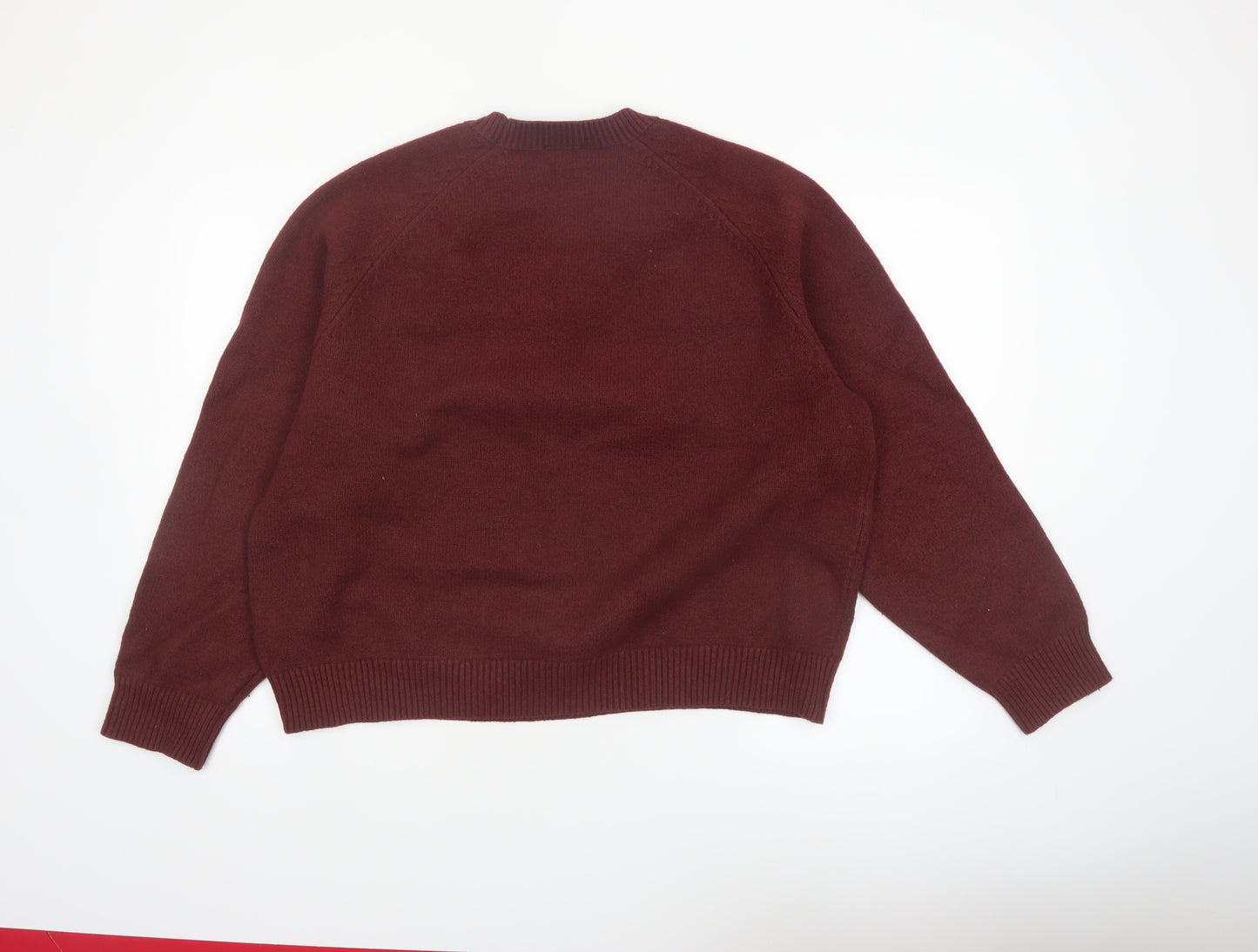 Adanola Womens Red S Crew Neck Pullover Jumper