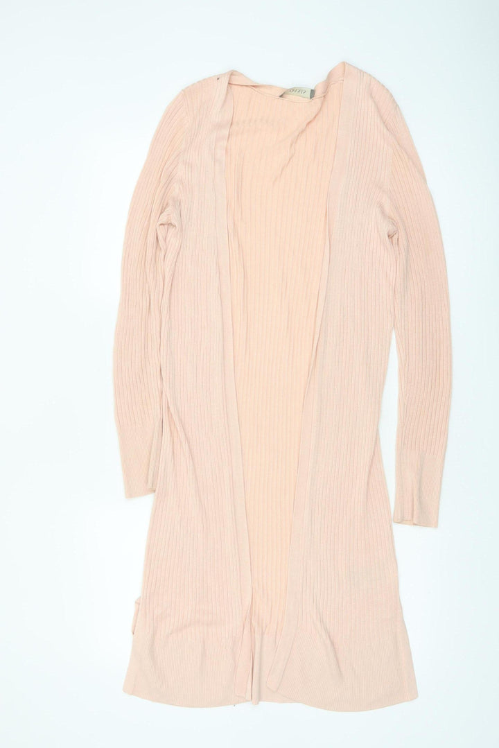 Oasis Women Pink Lightweight Longline Viscose Cardigan M