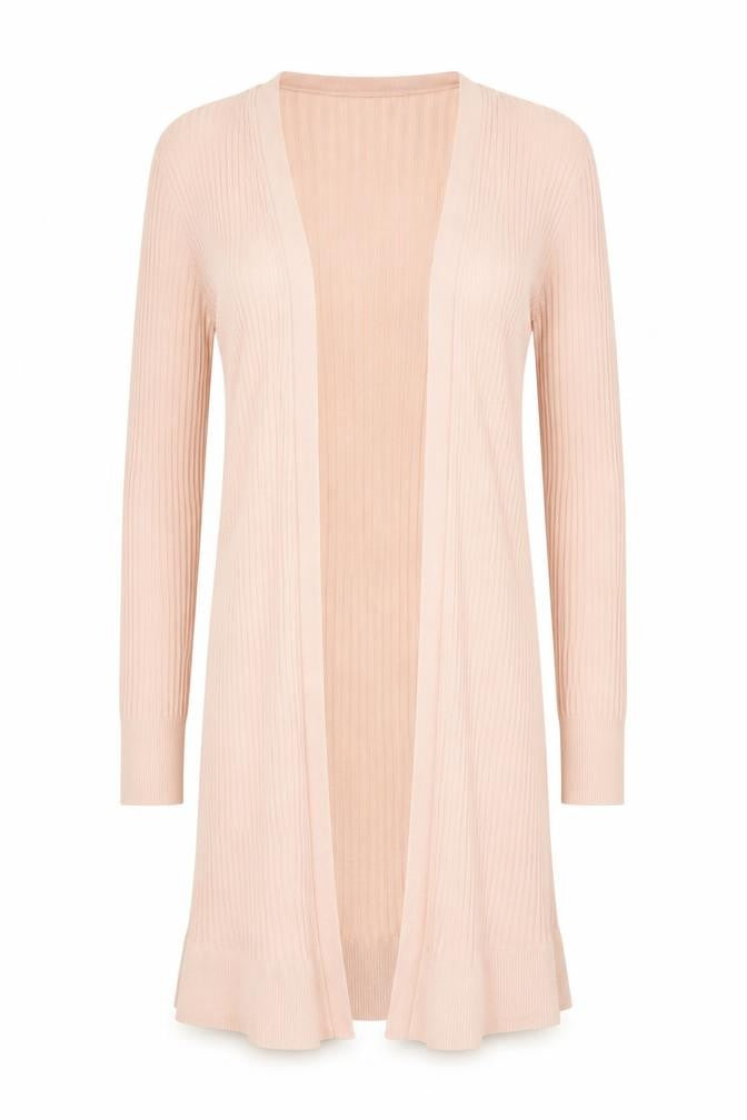 Oasis Women Pink Lightweight Longline Viscose Cardigan M