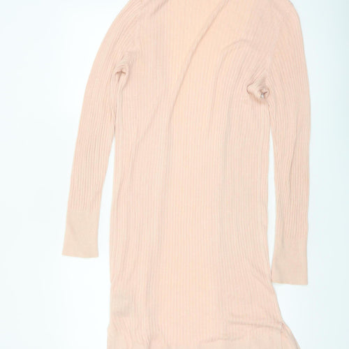 Oasis Women Pink Lightweight Longline Viscose Cardigan M